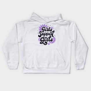 Girls Support Girls Kids Hoodie